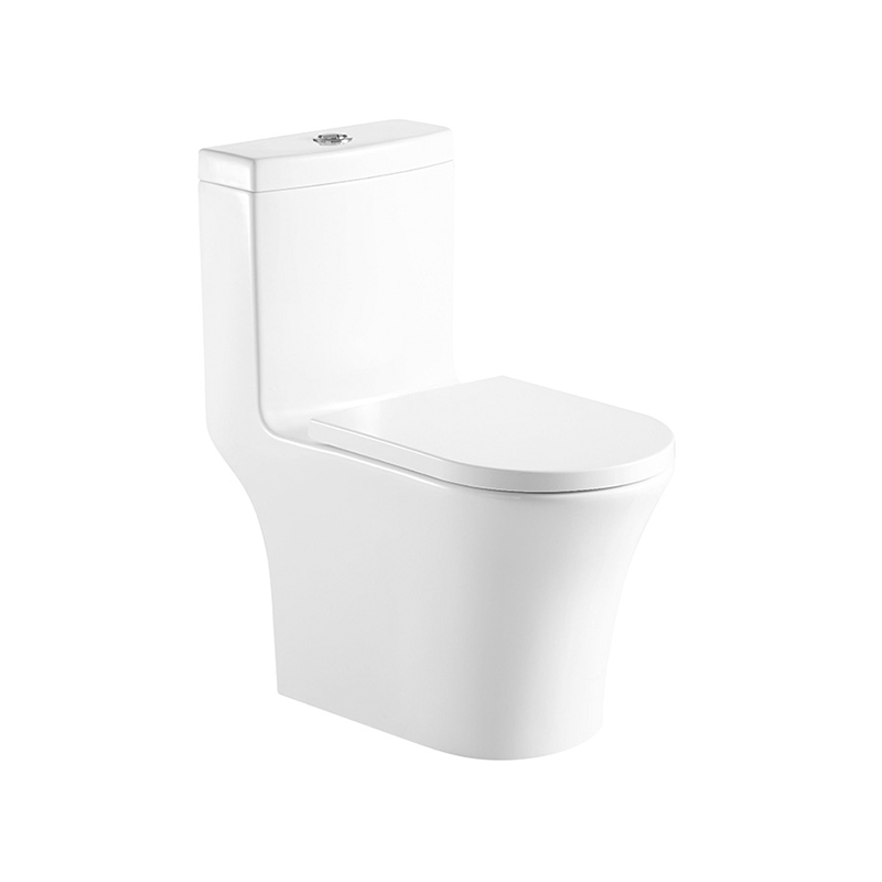 1-delad Rimless Tornado Flush Lättstädad Glaze Ceramic Toilet